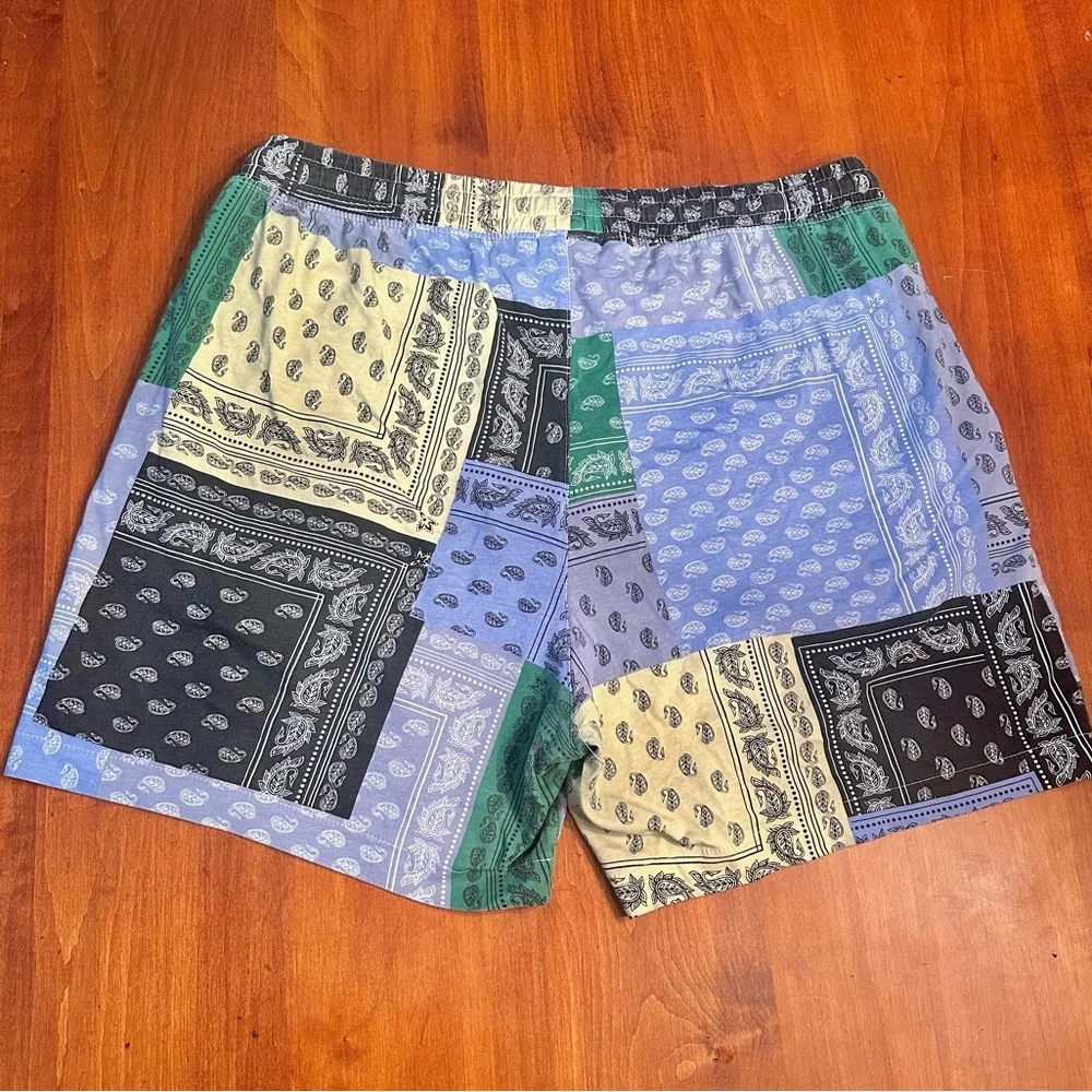 H&M Men’s Paisley Patchwork Shorts Size M